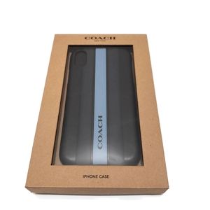 Coach cover iPhone X XS blue color leather